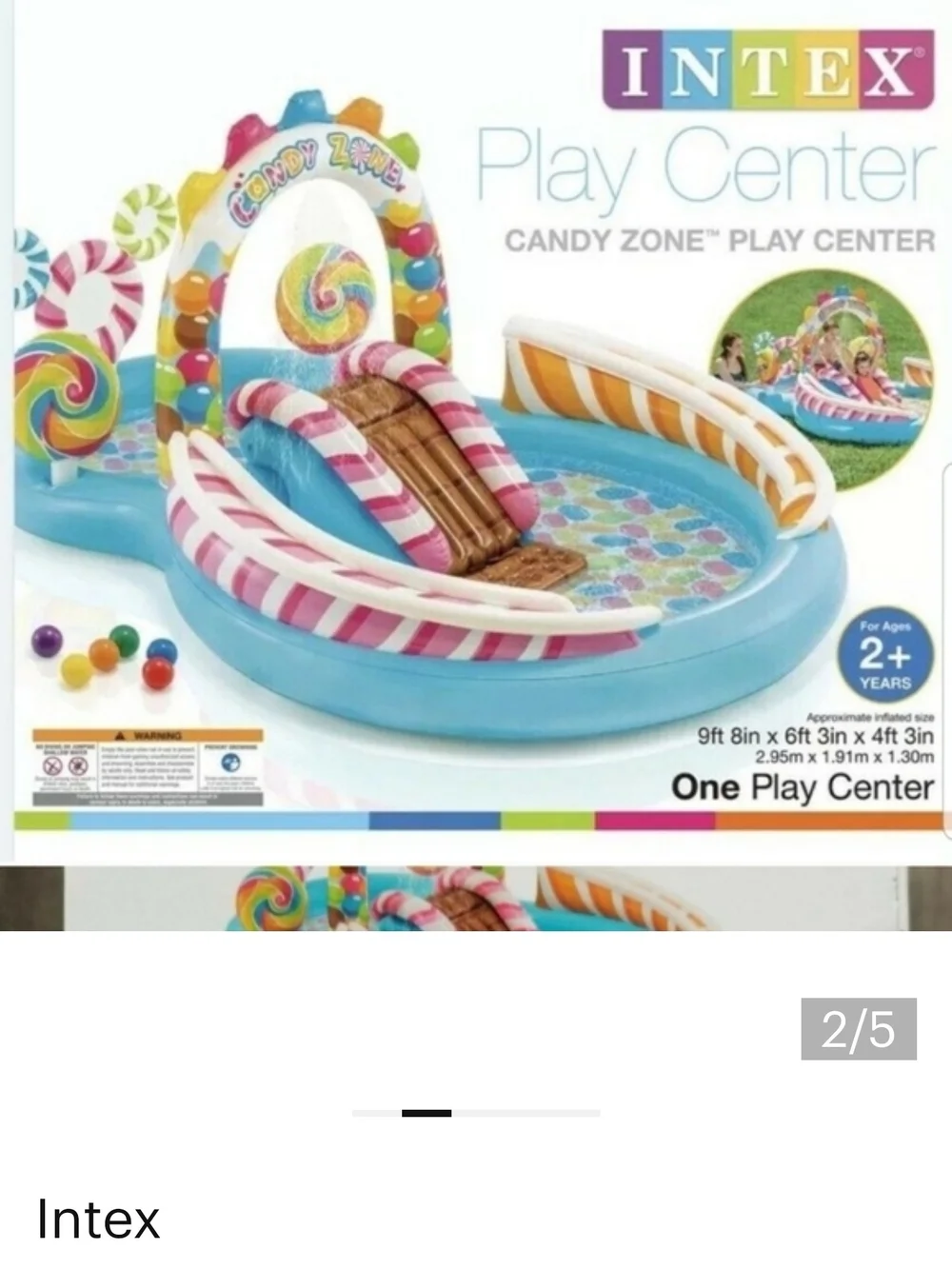 Candy Zone Inflatable Play Arch - Multi-Color Box Is Damage.new Never Use